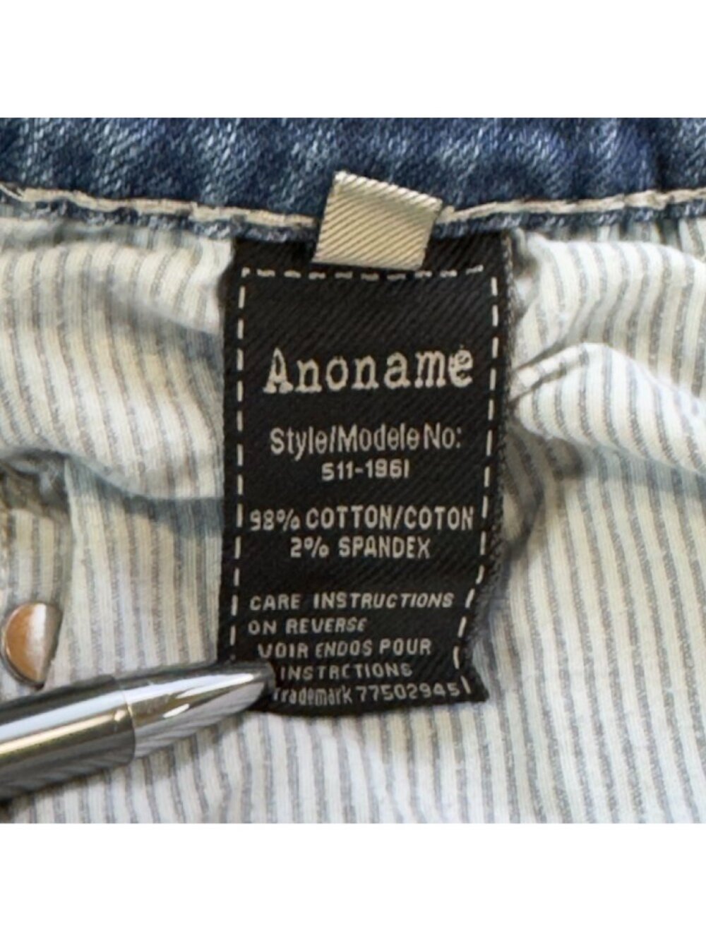 Anoname Joelle Bootcut Jeans Womens Size 27 Distressed Medium Wash Denim 28x32 - Picture 16 of 16